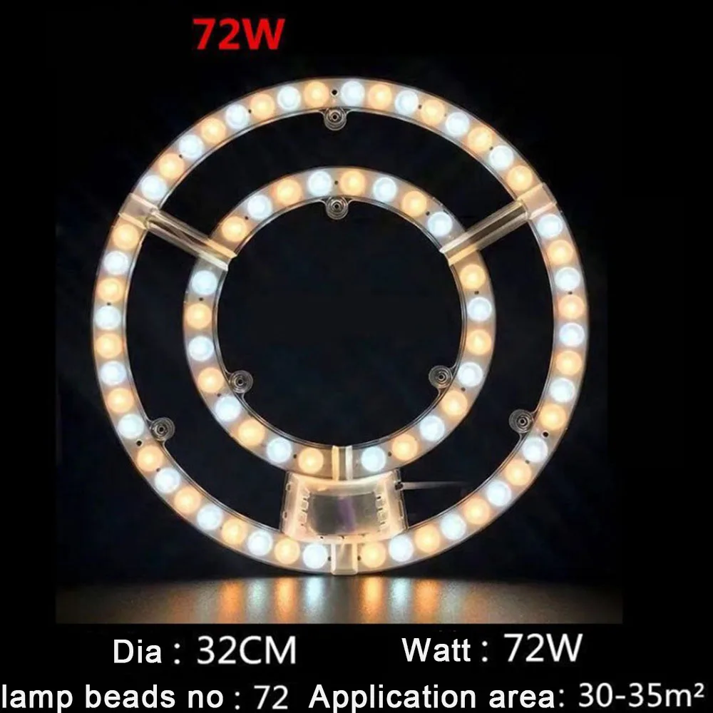 Podświetlenie LED moduł sufitowe źródła światła SMD Panel obiektywu ciepłe/białe/neutralne światło 12/18/24/36/48/72W źródło światła domu wymienić