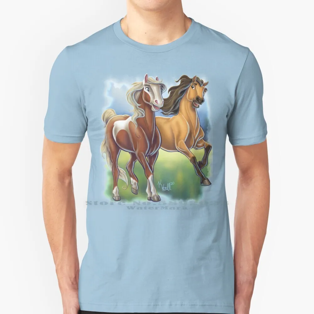 Spirit And Rain 100% Cotton T Shirt Spirit And Rain Spirit Horse Spirit Spirit Riding Free Spirit Stallion Of The Cimarron