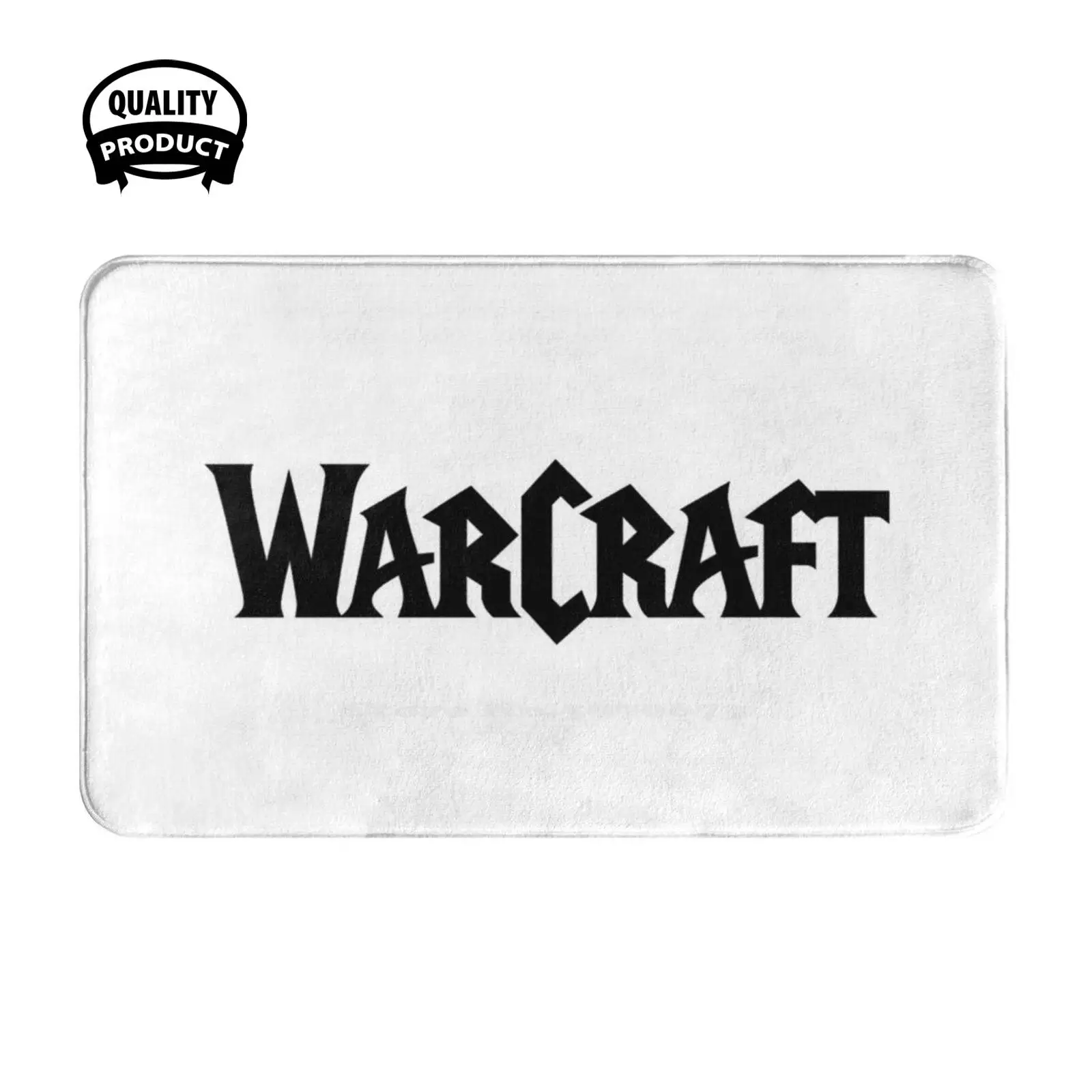 Black Logo Soft Cushion Home Carpet Door Mat Car Rug World Of Wow Logo Gaming Geek Mmo Nerd Gamer Rpg Video Game Alliance Horde