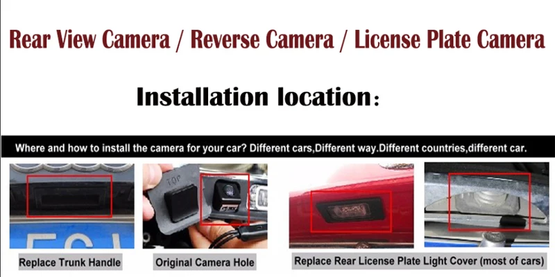 HD Reversing Camera for Audi Q3 MQB 2013 2014 2015 2016 2017 2018 2019 /Night Vision Backup Rear Camera/Car Handle Camera