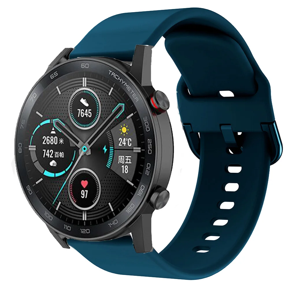 Correa de silicona para reloj Honor magic Watch 2, 42mm, 46mm, 20mm, 22mm, Huawei watch GT 2