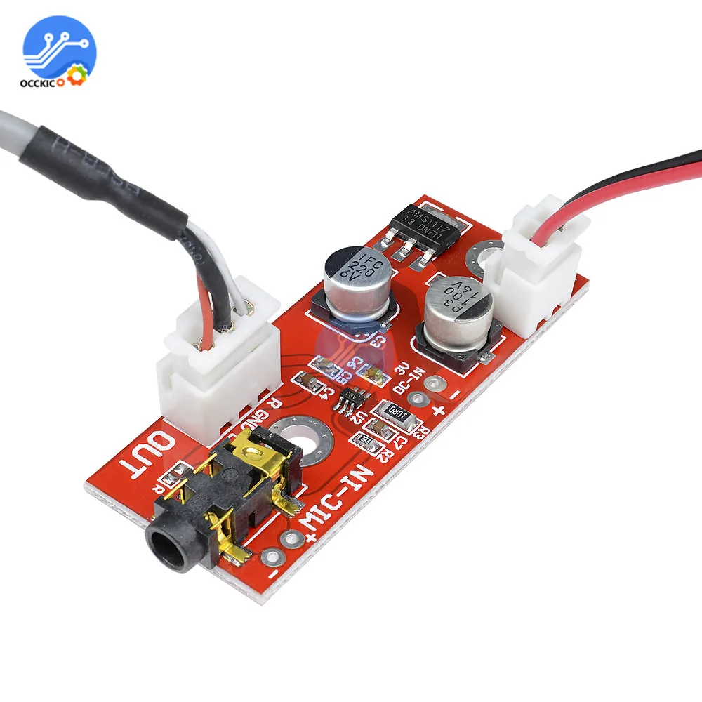 MAX9812 Microphone Amplifier Board Micro Speaker 3V/5V/12V Audio Voice Sound Board AMP DIY Electron Kit