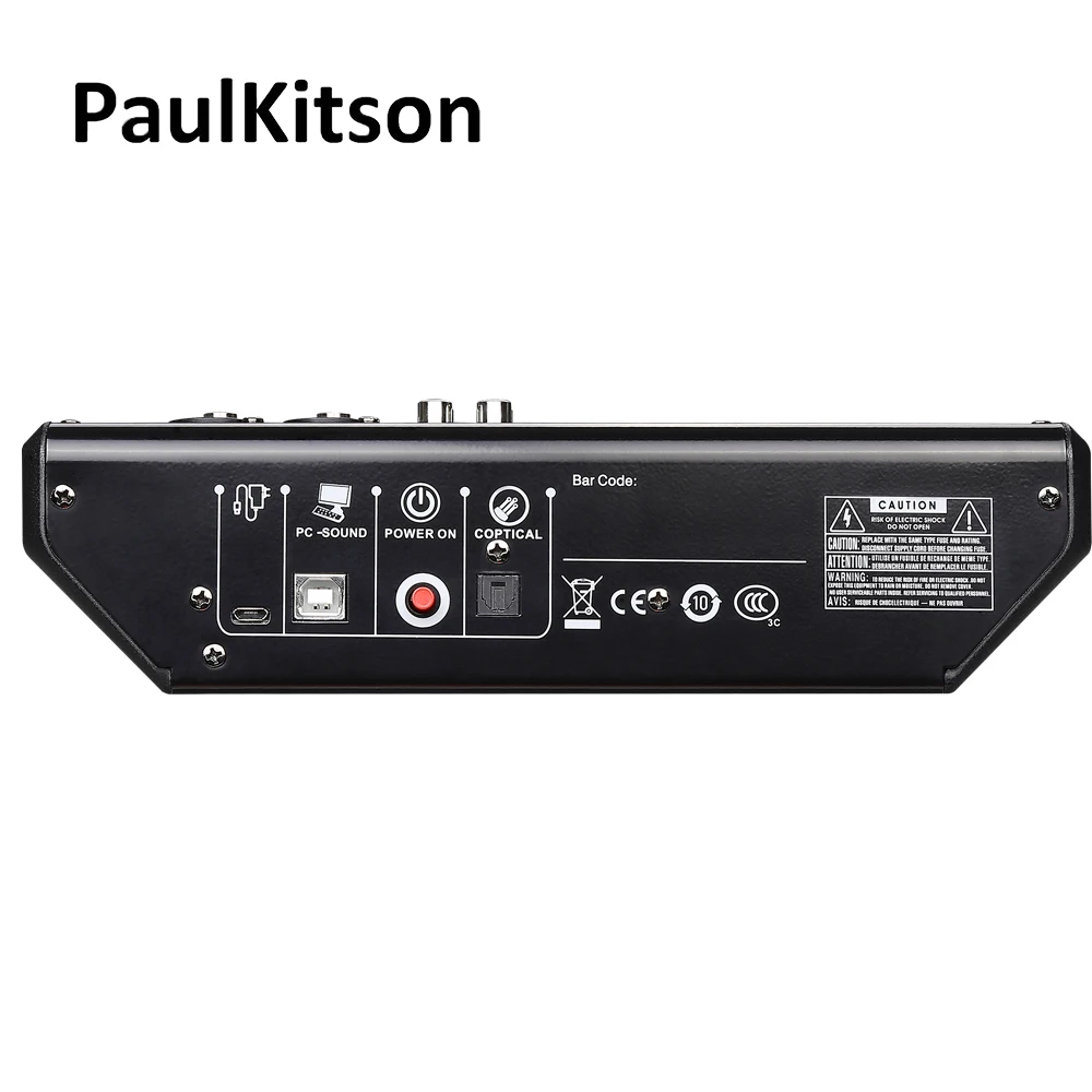 Беспроводной 8-канальный цифровой микшер, портативный микшерный пульт, Bluetooth, USB-интерфейс, вход для MP3-компьютера, фантомное питание 48 В