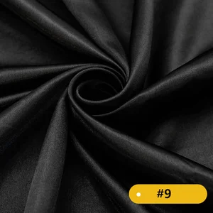 Tela de satén sedosa de 3/5/10m por metro de tela verde de alta densidad para camisas de vestir de costura tela de boda, azul negro rojo blanco 10 mejores ventas de tela de satén verde - №9