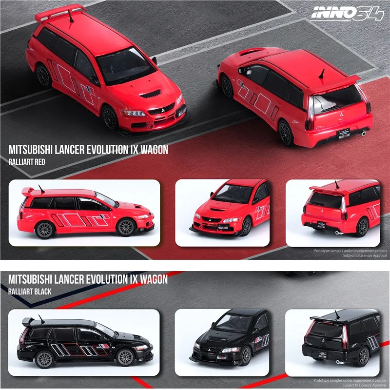 

INNO 1:64 LANCER EVO IX WAGON 2005 RALLIART Diecast Model Car