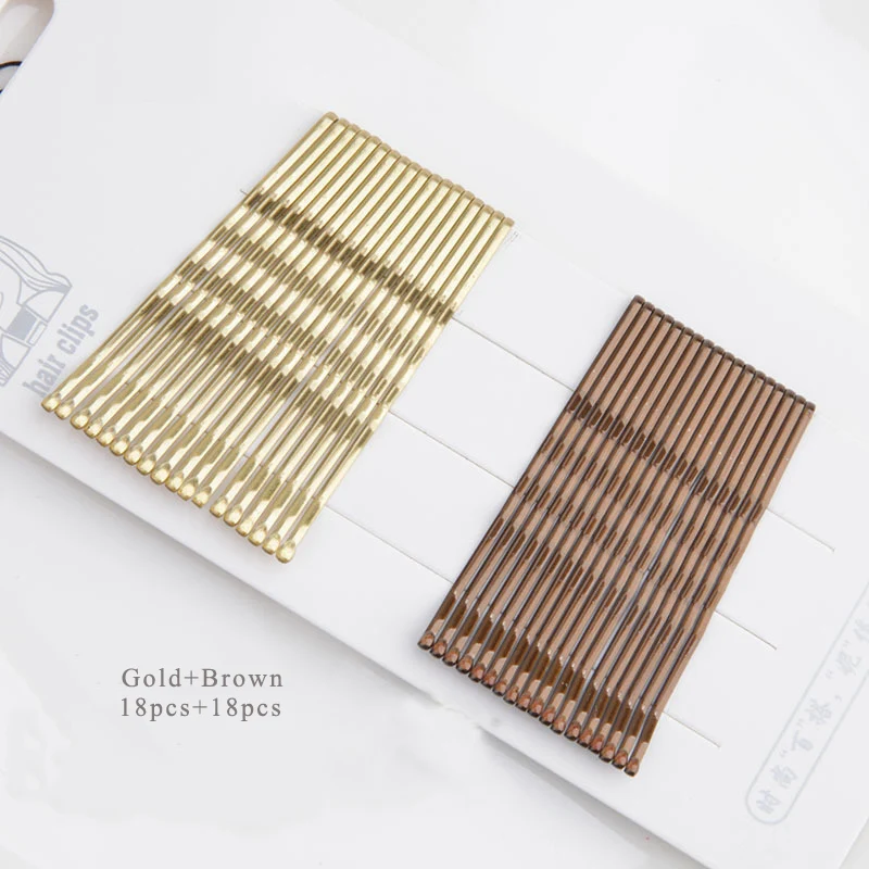SWINATE Fashion Women Basic Waved U Shape Hairpins Gold Black Brown Bobby Pins Salon Hair Grips Invisible Hair Holder Quality