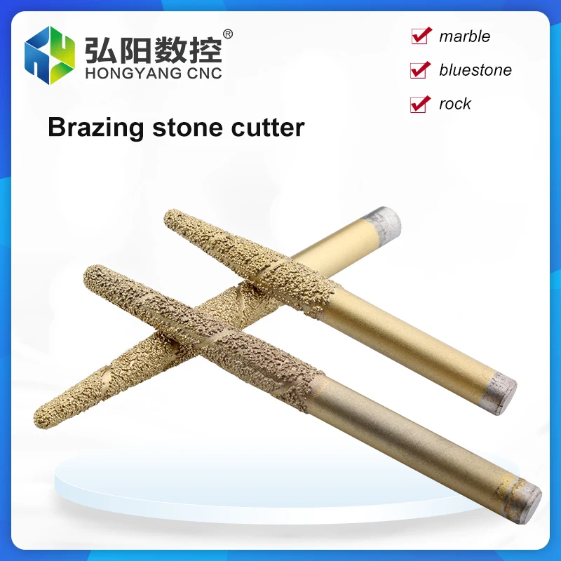 Stone Relief Knife CNC Machine Cutting Machine Marble Rock Carving Knife Milling Cutter Welding Diamond Drill Bit