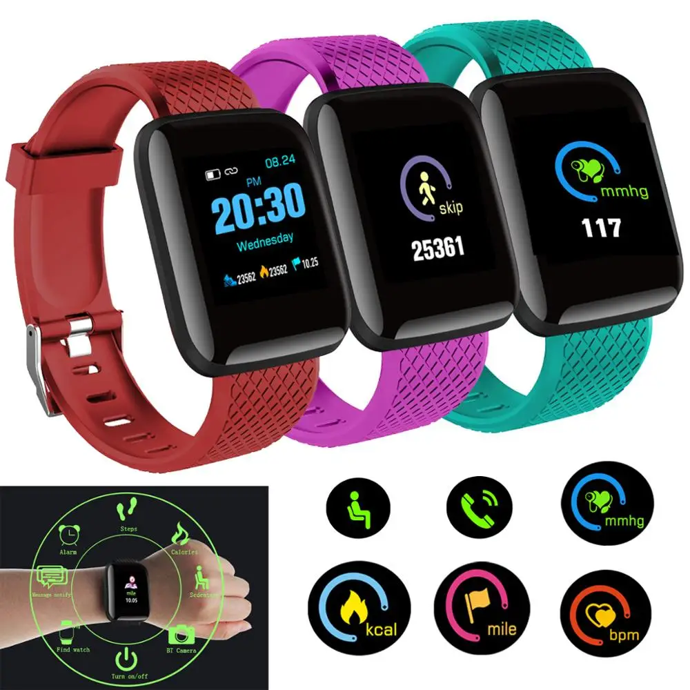 Smart Watch Touchscreen Smartwatch Wrist Watch Sports Fitness Tracker Pedometer Compatible With Android Samsung iOS