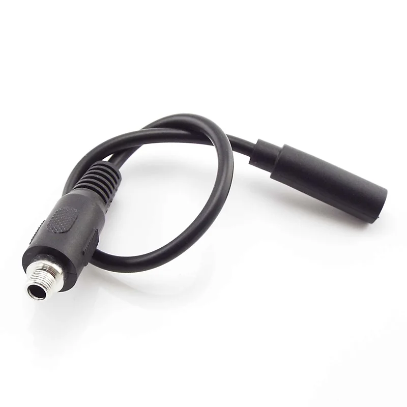 1Pcs 3.5Mm Stereo Female Naar Schroef Vrouwelijke Verlengkabel Aux Kabel Audio Kabel Power Line Met Een Schroef moer Voor Hoofdtelefoon 23Cm