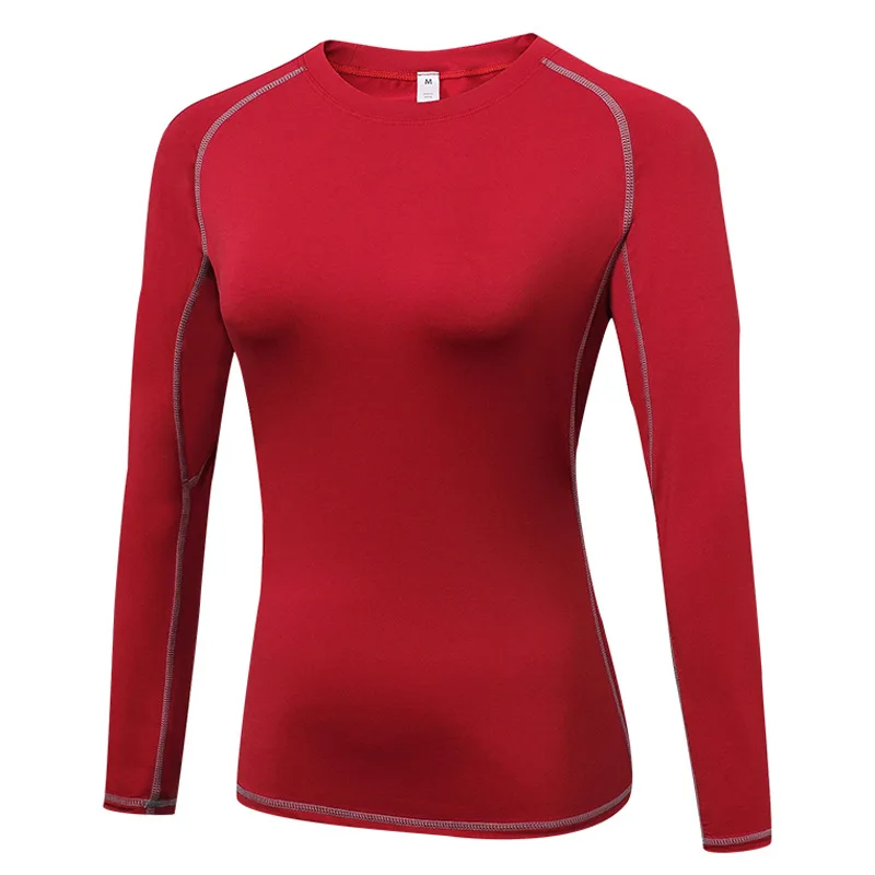 Female Rashguard Sports t-shirt Compression Long Sleeve Shirts Gym Clothing Running Tops Tees Blouses Shirts Jerseys Sweatshirts