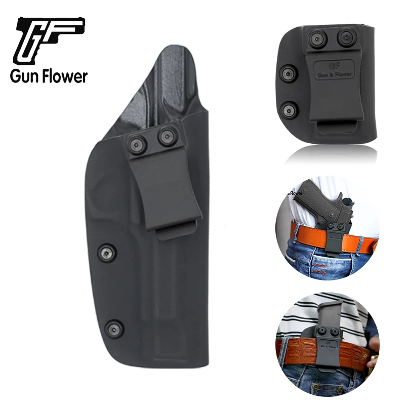 Gun&Flower Beretta 92FS Concealed Carry Kydex Holster 9mm/.4 S&W Single Mag Holder IWB Case Pouch