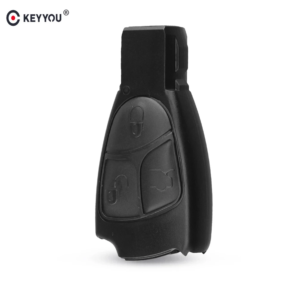 

KEYYOU Rreplacements 3 Buttons Remote Key Fob Case Cover For Mercedes Benz B C E ML S CLK CL 3B 3BT