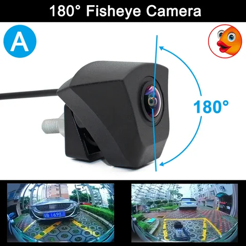 Камера Переднего Вида «рыбий глаз» с функцией ночного видения, 180 °, HD, с логотипом Audi, для Audi A1, A3, A4, A5, A6, A7, Q3, Q5, Q7, TT