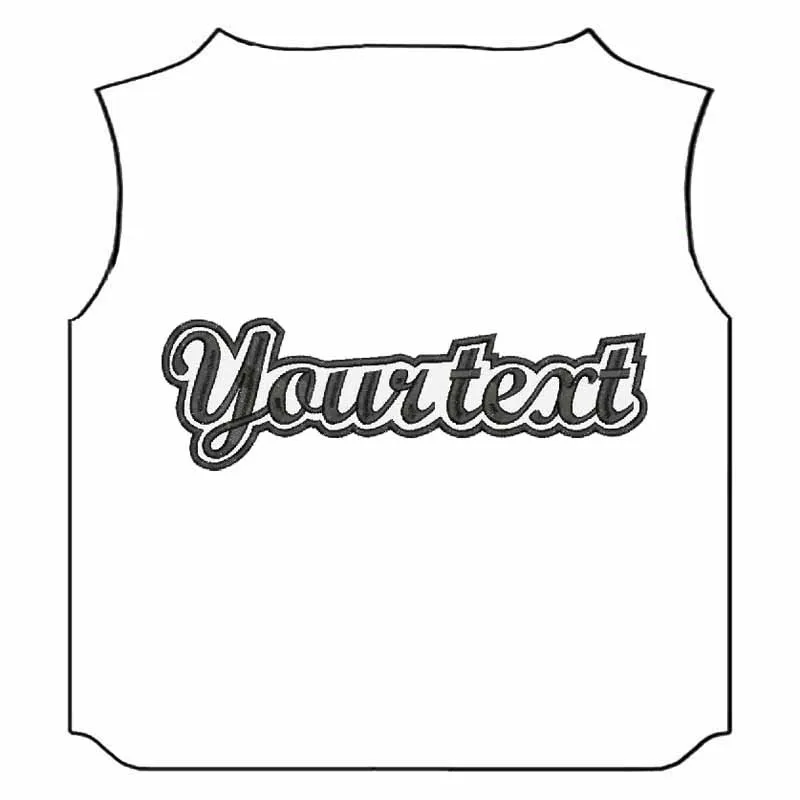 1 PC 10 inches wide CUSTOM Your text  MOTORCYCLE EMBROIDERED MC ROCKER PATCH BIKER VEST CUT