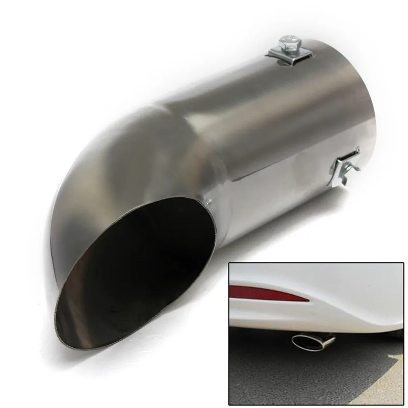 30mm-55mm Universal Car Exhaust Tip Stainless Steel Auto Muffler Tail Pipe Car Accessories