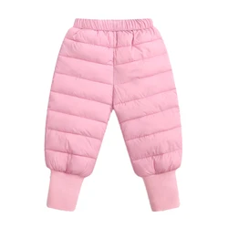 Baby Girls Warm Down Pants Winter 2021 Children High Quality Down Pants Kids Leggings Clothing Toddler Baby Boys Down Trousers