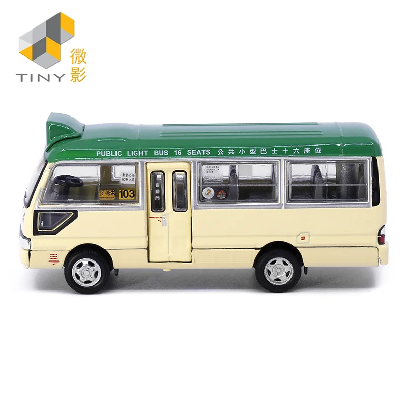 

Tiny 1:76 Coa-ster Green Minibus NO.25 Alloy Simulation Model Car