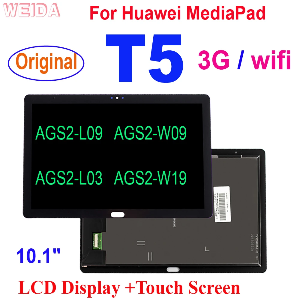 

AAA+ 10.1" For Huawei MediaPad T5 LCD AGS2-L09 AGS2-W09 AGS2-L03 AGS2-W19 3G WIFI LCD Display Touch Screen Digitizer Assembly