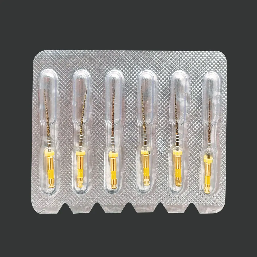 Dental Wave Gold One Files 6pcs/pack Reciprocational Small Primary Large Files Dental Endo NITI Files Endodontic Dental Files