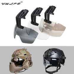 VULPO New Tactical Helmet Goggles Windproof Anti Fog Airsoft Paintball CS Wargame Goggles Helmet Accessories