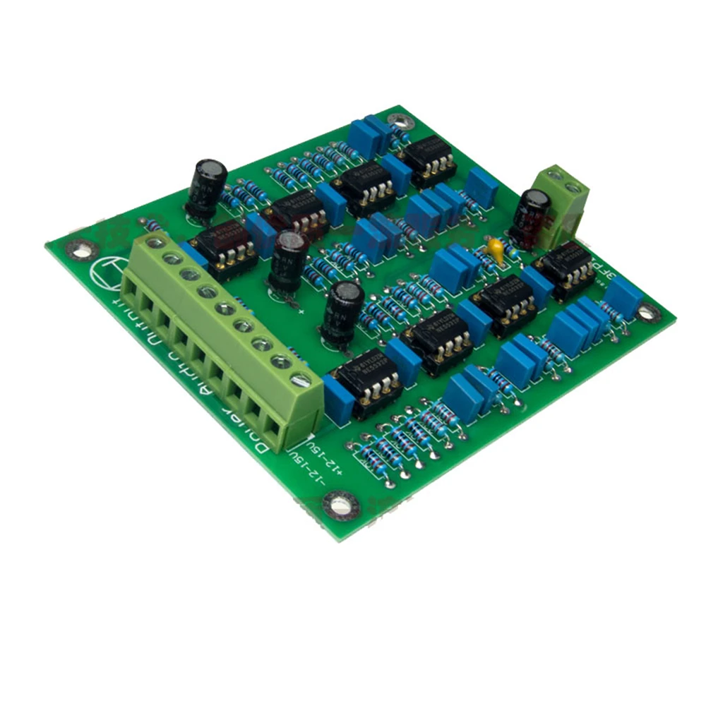 Placa de preamplificador NE5532 NE 5532 Op Amp, ajustable, personalizado, 3 CANALES, divisor de frecuencia, cruce de agudos, rango medio, bajo, Kit