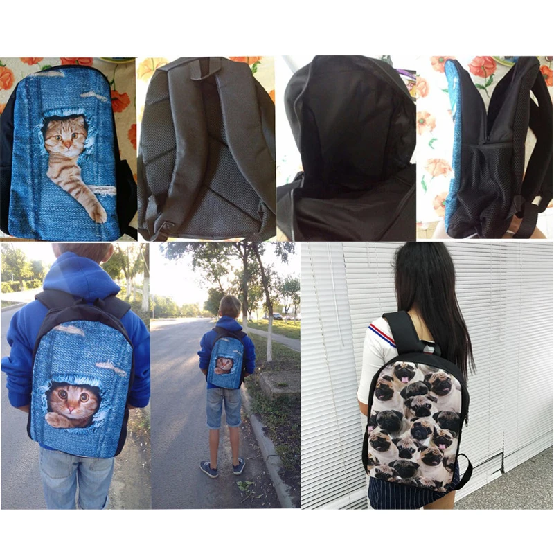 INSTANTARTS-mochila escolar con estampado de oso de dibujos animados para niño y niña, bolsa de libros para estudiantes de primaria, juego de almuerzo y bolígrafo, 3 unidades