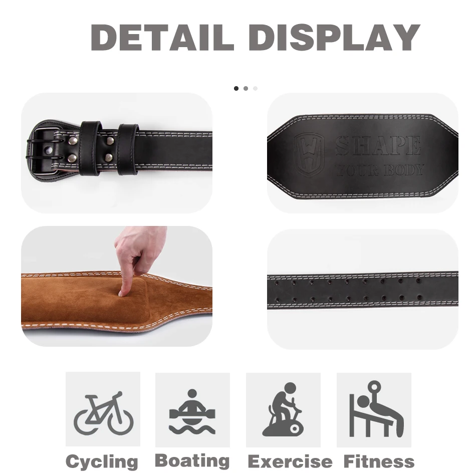 WorthWhile Gym Fitness Buckle Weightlifting Belt Waist Belts for Squats Dumbbell Training Bodybuilding Lumbar Brace Protector