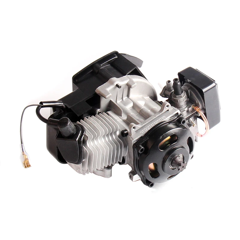 7T 47cc 49cc Pocket Bike Pull Start Engine For 2 Stroke Mini Go Kart Dirt Bike Petrol Scooter ATV Pocket Bike Motor