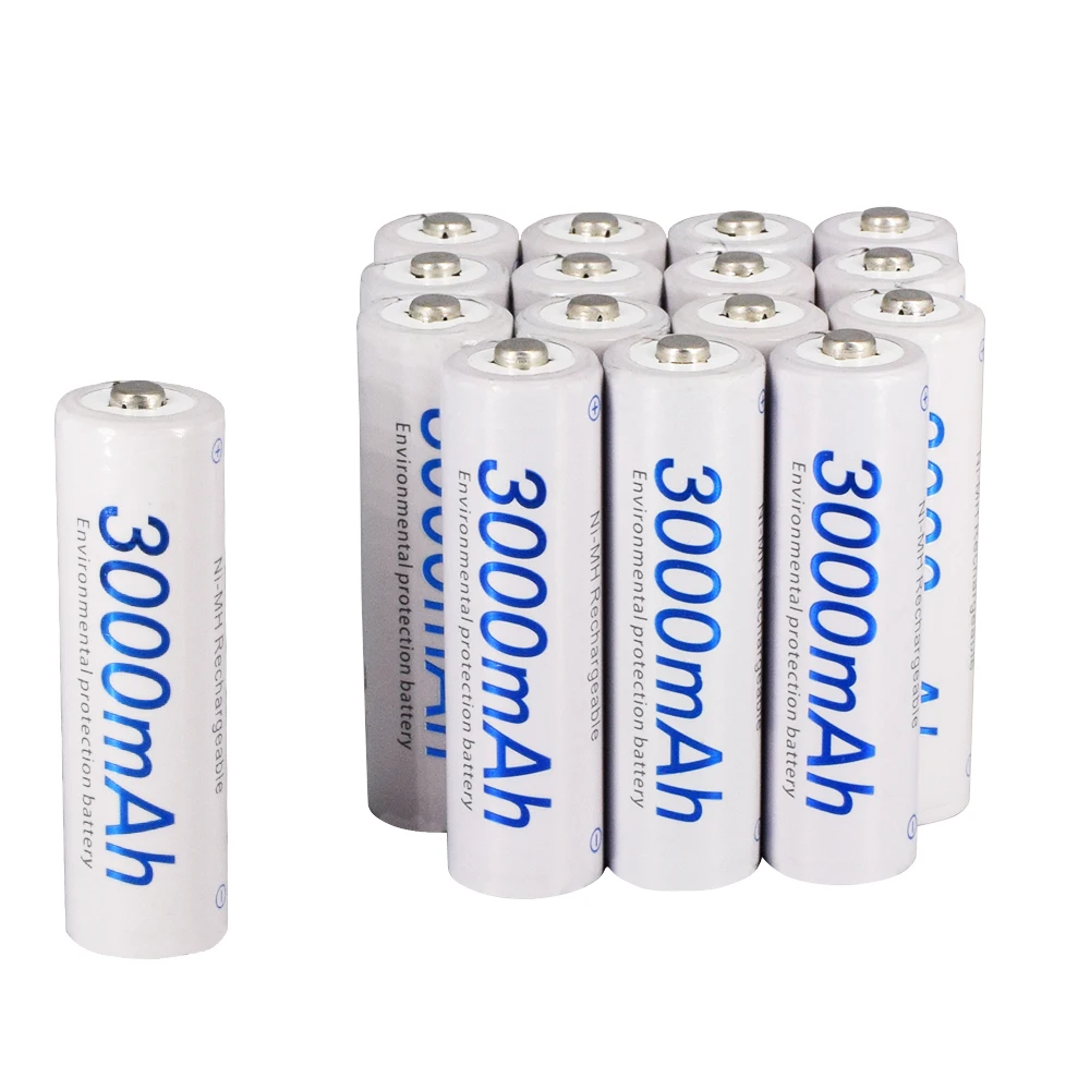 PALO 4-Slots USB-Ladegerät-Set für 1,2 V AA AAA NI-MH-Akku, AA3000 mAh AAA1100 mAh – Detail 15