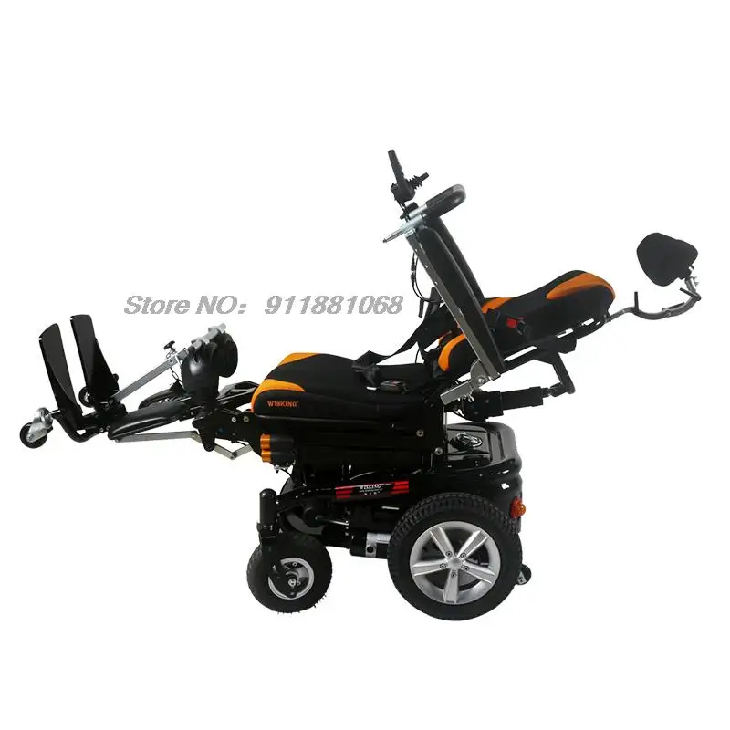 Free Shipping Electric standing wheelchair electric Stand Up And Down, Recline, Leg Lift multifunctional disabled