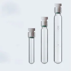 Glass pressure tube Thick-walled pressure bottle Hydrolysis tube Screw Nessler colorimetric tube PTFE stopper reaction test tube