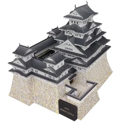 Japan Himeji Castle 3D Paper Model House Papercraft DIY Folding Art Origami Handmade Building Teens Adult Craft Toys QD-185