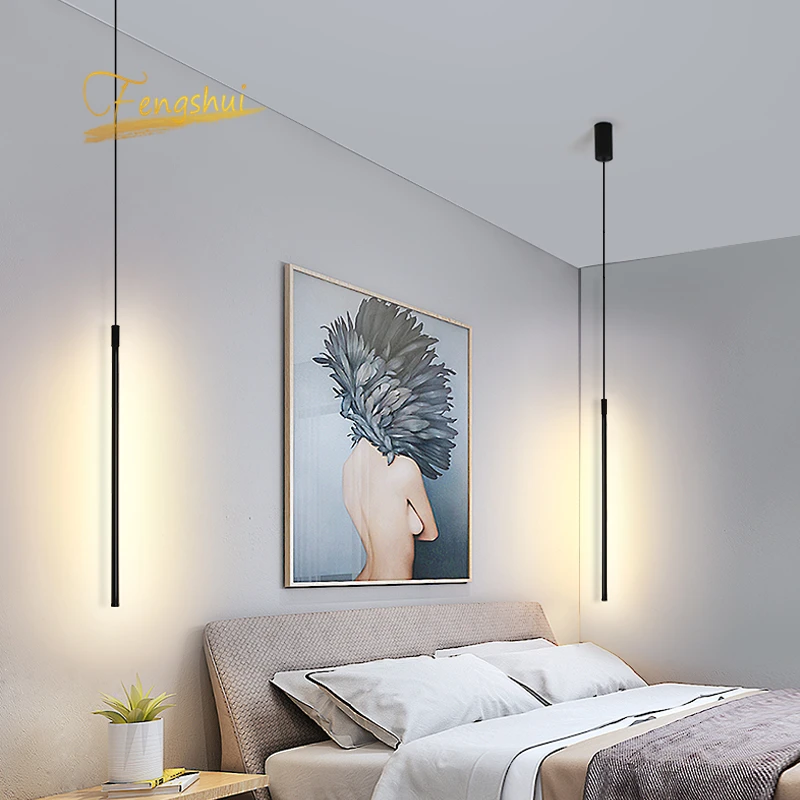 

Modern LED Pendant Lights Suspended Nordic Loft Dimming Pendant Lamp Living Room Bedside Lamp Hanglamp Kitchen Light Fixtures