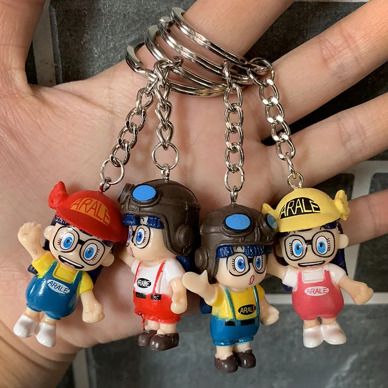 Figura de acción de Anime Dr. Slump, Arale Modl Doll llavero lindo Slump PVC Toy Keyring colgante
