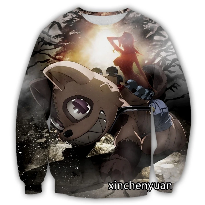 

phechion New Men/Women 3D Printed Anime Gleipnir Casual Sweatshirt Fashion Streetwear Men Loose Sporting Sweatshirt D45