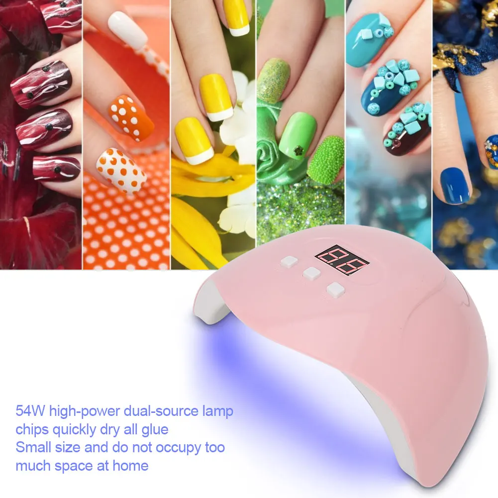 USB LED/UV Gel Lamp Curing Machine Intelligent Nail Polish Dryer Manicure Tool Polish Timing Auto Sensor Manicure Tools