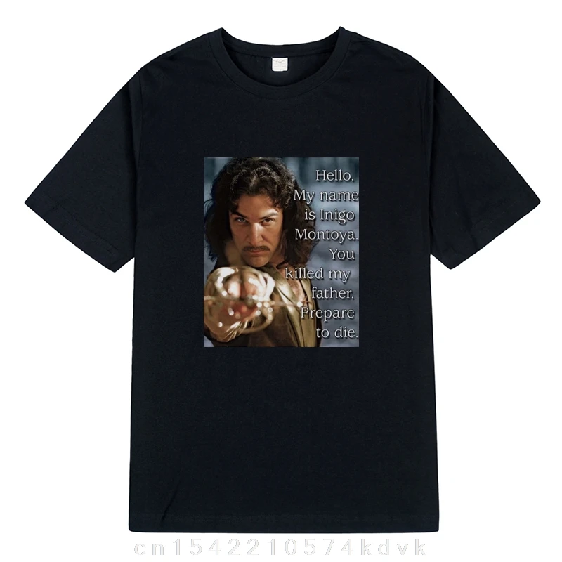 Hello My Name Is Iñigo Montoya Cursed T เสื้อแฟชั่น Retro Casual Men ผู้หญิง Cottagecore Aesthetic เสื้อยืด