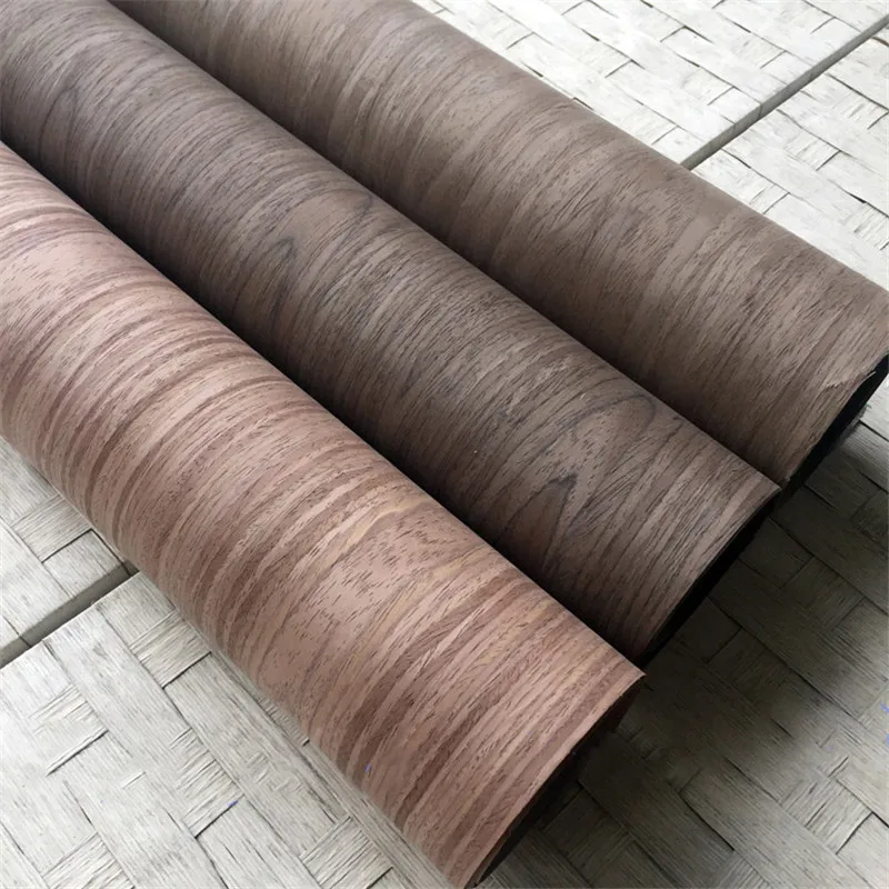 

Engineered Wood Veneer Technology Synthetic Reconstituted Artificial Manufactured Wood Veneer Black Walnut E.V. 60x250cm C/C