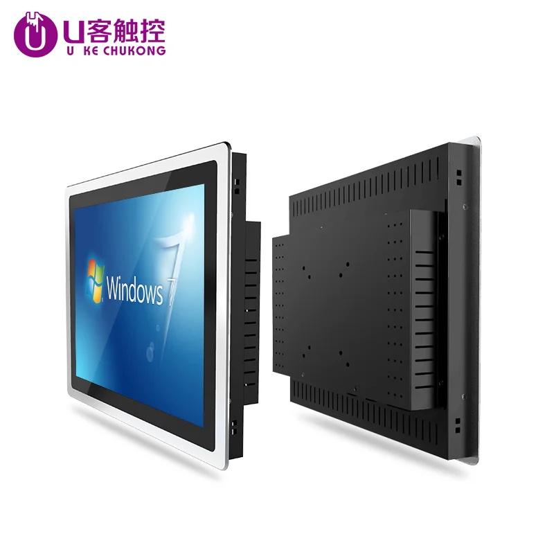 Imagem -05 - Toque Industrial All-in-one pc com Painel Embutido Capacitivo Computador Industrial Windows 10 Windsxp Hmi 10 12 15 17 19