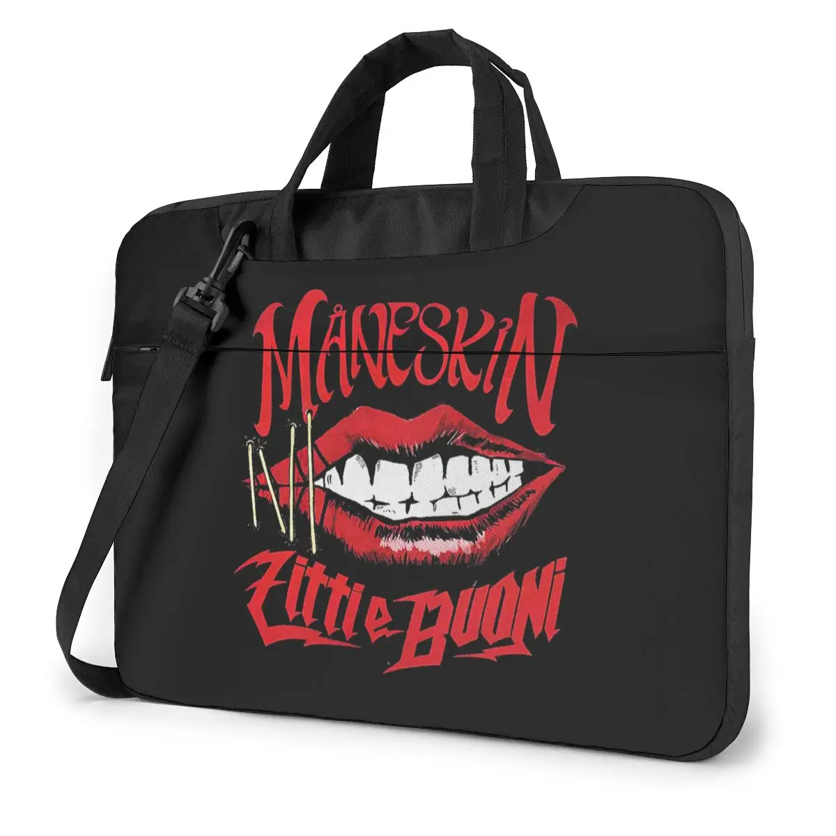 

Maneskin Rock Band Laptop Bag Case Protective Vintage Computer Bag Bicycle Crossbody Laptop Pouch