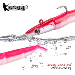Hunthouse Barre T. Minnow Soft Fishing Lures 115mm 9g Swimbaits Jig Head 9g Bass Pike Tuna Dolphin Fish Sea bass GT SanmartiÃąo