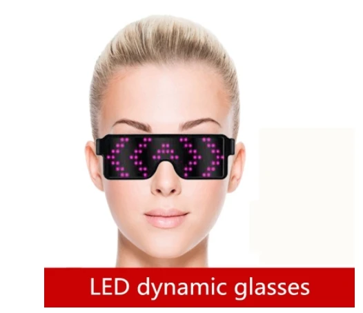 Lunettes ociamiques Électroluminescentes à LED, Accessoires de Spectacle de Scène, Cadeau d'Anniversaire