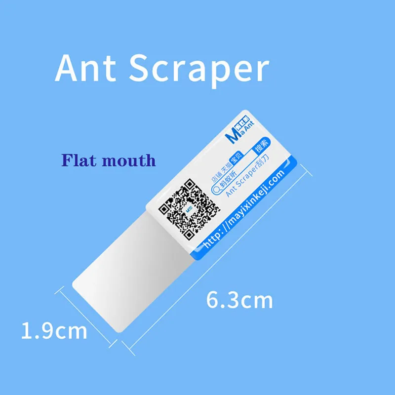 Coltello raschietto MA-Ant in acciaio inossidabile BGA Paver pasta termica per grasso strumento di riparazione aperto per telefono cellulare schermo rotto elettronico