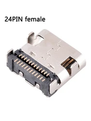 2-6pcs Type C Micro 24Pin USB 3.1 Double row on board Female Port Jack Tail Sockect Plug For phone PD fast charge data connector