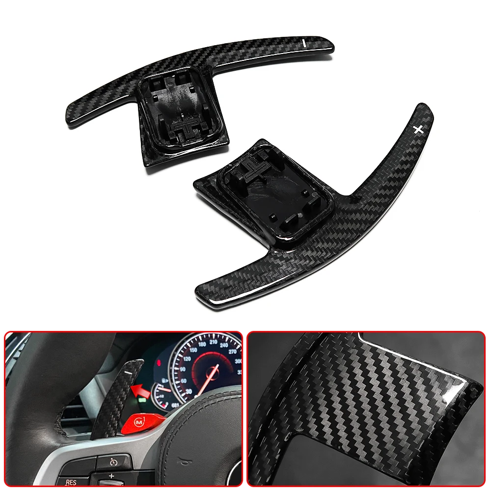 Replace Carbon Fiber Steering Wheel Paddle Shifter For BMW X3 X4 X3M X4M X5 X6 X7 G01 G02 F97 G05 G06 G07 2019+ Car Accessories