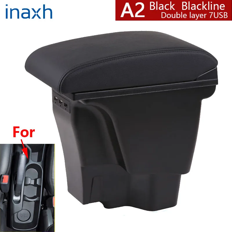 For KIA Rio 3 K2 Armrest Box 2012 2015 2014 2013 2012 Organizer Leather Auto Cup Holder Accessories Easy to install USB