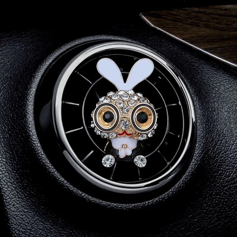 Rabbit style car air freshener perfume bottle diffuser in the car auto Air conditioner outlet vent air Perfume clip