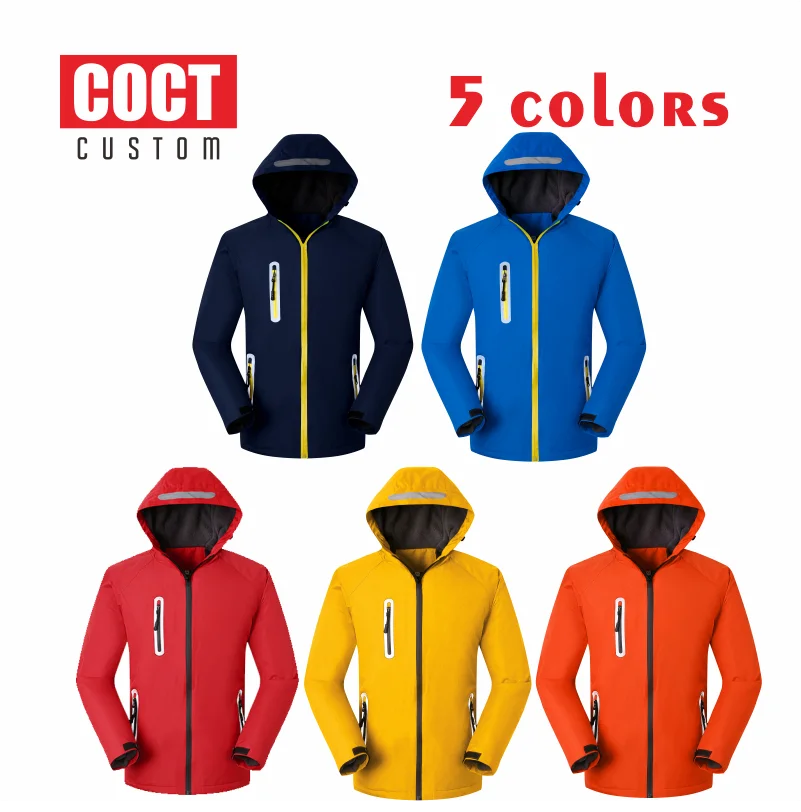 COCT 2020 Cheap Custom Jacket Outdoor Sports Slim Custom Personal Group Custom Embroidered Long Sleeve Jacket