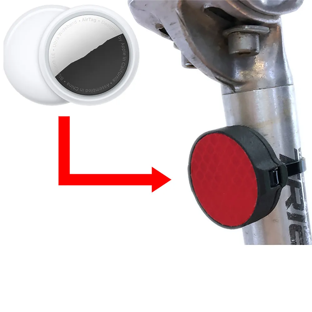 جبل حامل دراجة عاكس كتيفة ثابتة حامل داعم لairtag