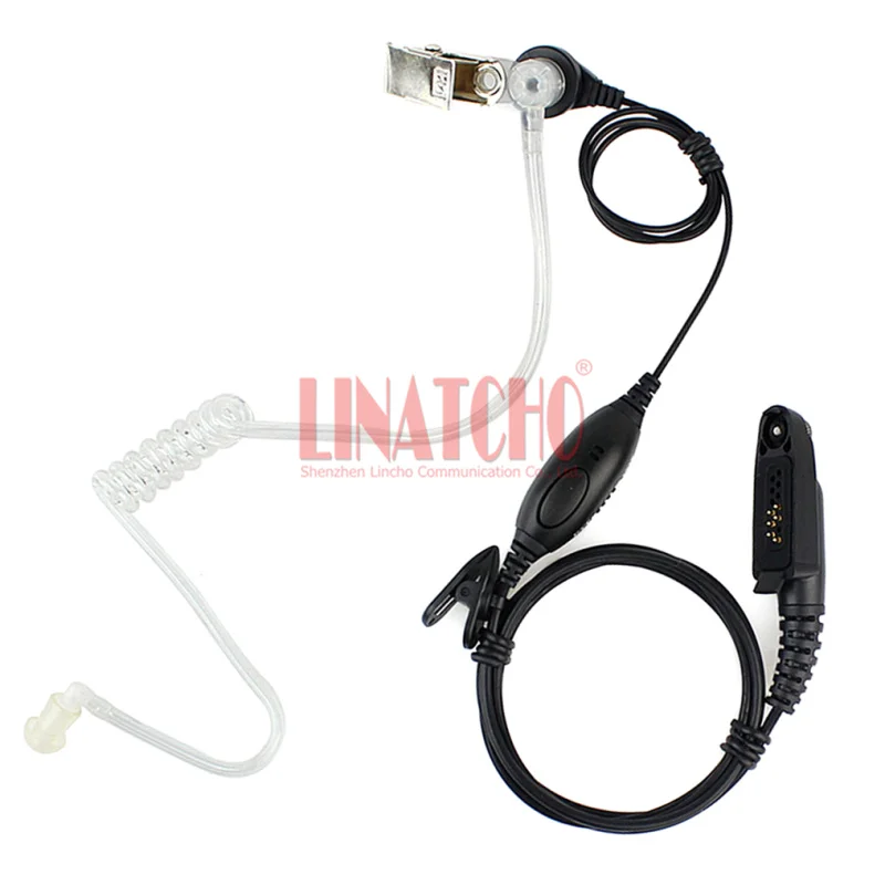 

Walkie talkie PTT GP328plus GP338plus PTX760plus acoustic air tube earpiece earphone